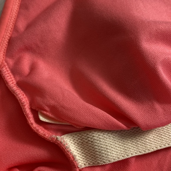 Kona Sol Coral Pink V-neck One Piece Swimsuit - Picture 7 of 9